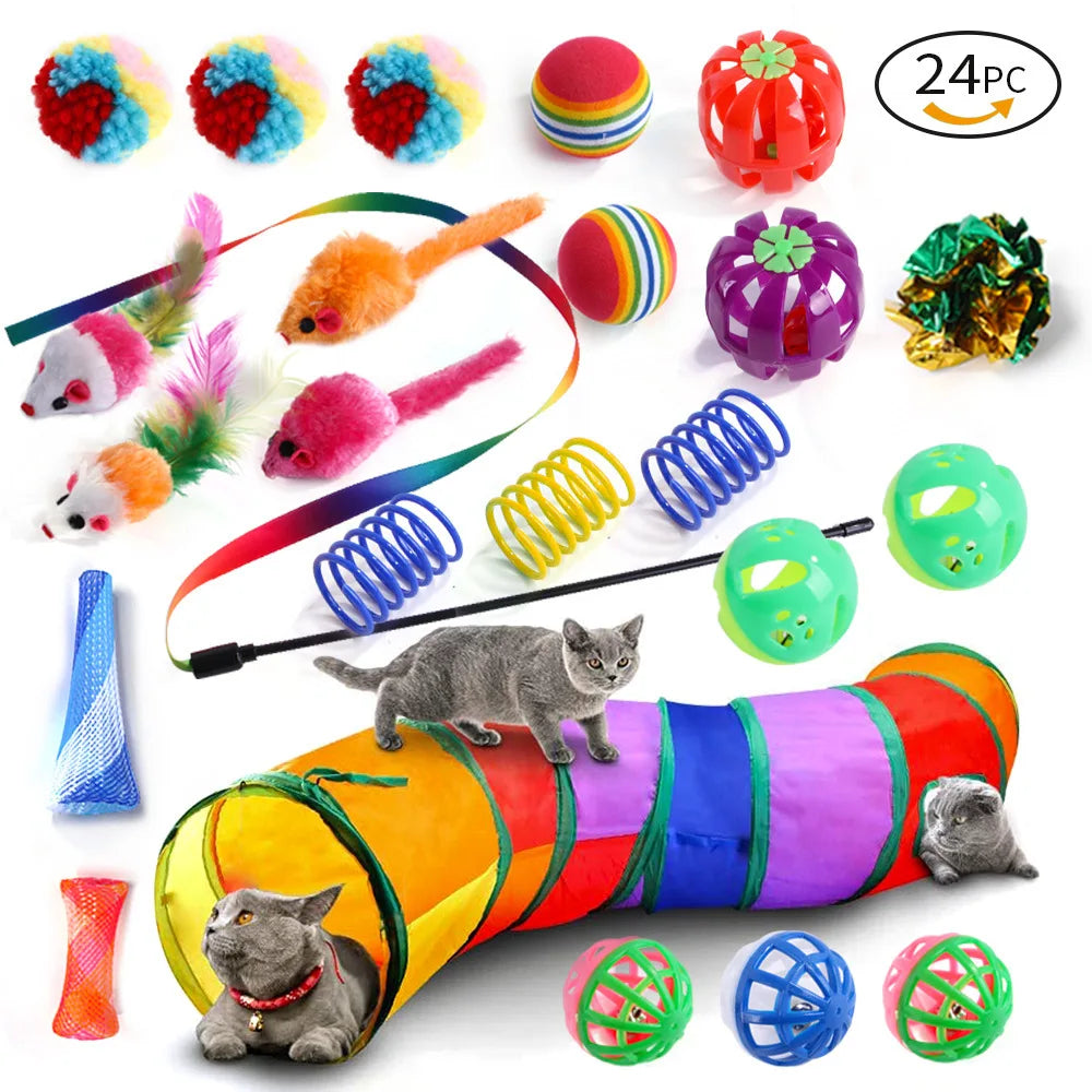 Dual Pet Kitten Toys Variety Cat Toy Combination