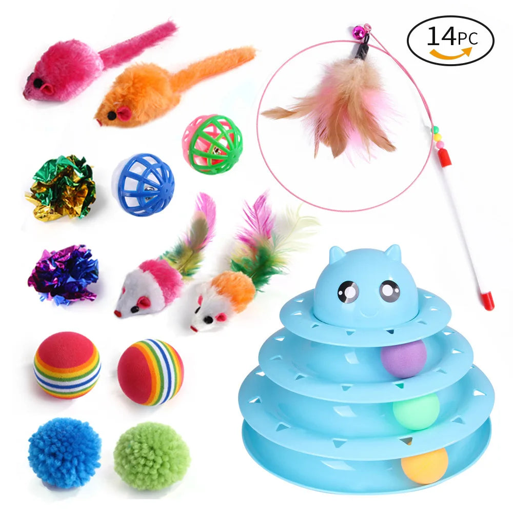 Dual Pet Kitten Toys Variety Cat Toy Combination