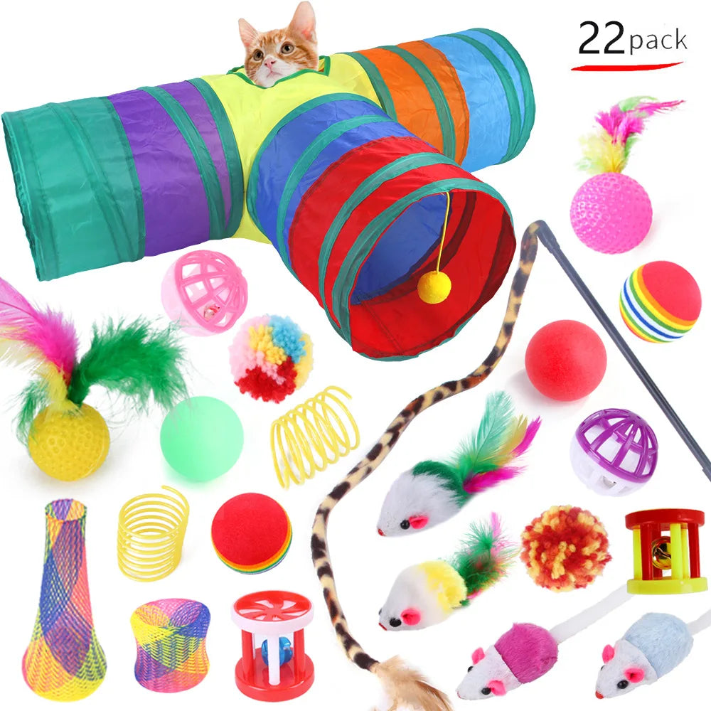 Dual Pet Kitten Toys Variety Cat Toy Combination